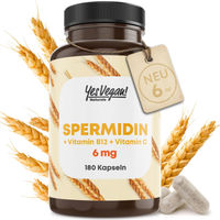 Produktbild von Yes Vegan Naturals Spermidin hochdosiert vegan 180 Kapseln