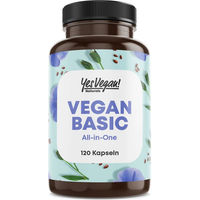 Produktbild von Yes Vegan Vegan Basic Vitamin B12 K2 D3 Eisen Zink Selen und Omega 3 Kapseln vegan 120 Stück