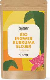 YesVegan Naturals Ingwer Kurkuma Shot Curcumin Trinkpulver vegan ohne Zusatzstoffe 2er Set 600 g – Bild 1 von 4