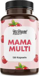 YesVegan Naturals Mama Multivitamin für Schwangere und Stillende mit Folsäure vegan 120 Kapseln 6er Set – Bild 1 von 2