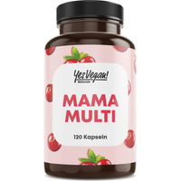 Produktbild von YesVegan Naturals Mama Multivitamin für Schwangere und Stillende mit Folsäure vegan 2er Set 240 Kapseln
