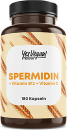 YesVegan Naturals Spermidin hochdosiert vegan 180 Kapseln – Bild 1 von 2
