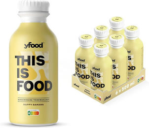 yfood Happy Banana Trinkmahlzeit laktosefrei und glutenfrei 6er-Pack (6 x 500 ml) – Bild 1 von 1