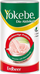 Yokebe Erdbeer Mahlzeitersatz Pulver glutenfrei laktosefrei vegan – Bild 1 von 2