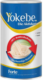 Yokebe Forte Diätshake Mahlzeitersatz Vanille Pulver laktosefrei und glutenfrei 500 g – Bild 1 von 3