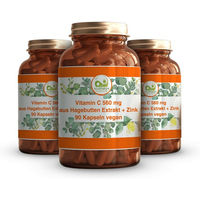 Produktbild von You&Nature Vitamin C 1000 mg mit Hagebutten Extrakt und Zink vegan 90 Kapseln ohne Zusatzstoffe