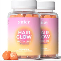 Produktbild von yuicy Hair Glow Biotin Gummies vegan 120 Stück