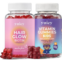 Produktbild von yuicy® Hair Glow & Kids Multivitamin Fruchtgummies vegan 120 Stück