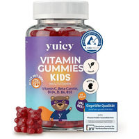 Produktbild von yuicy Kids Gummies Vegan Vitamine für Kinder ohne Gelatine und Zusatzstoffe 60 Stück