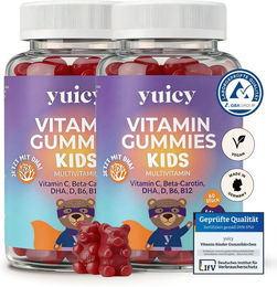 yuicy Kids Gummies Vitamine für Kinder vegan ohne Gelatine und Zusatzstoffe 120 Stück – Bild 1 von 2