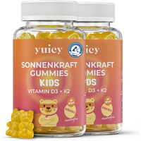 Produktbild von yuicy Kids Sonnenkraft Vitamin D3 + K2 Gummibärchen für Kinder vegan und zuckerfrei 120 Stück