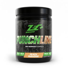 ZEC+ Punchline Pre Workout Pulver mit L-Citrullin, L-Tyrosin und Koffein Peach Paradise ohne Zusatzstoffe – Bild 1 von 2