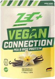 Zec+ VEGAN CONNECTION Mehrkomponenten Protein Pulver Vanille vegan laktosefrei 750 g – Bild 1 von 1