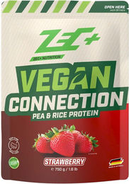 Zec+ VEGAN CONNECTION Mehrkomponenten Pulver Erdbeere vegan laktosefrei 750 g – Bild 1 von 2