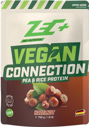 Zec+ VEGAN CONNECTION Mehrkomponenten Pulver Haselnuss vegan laktosefrei – Bild 1 von 2