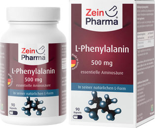 Zein Pharma L-Phenylalanin 500 mg vegetarische Kapseln 90 Stück glutenfrei und laktosefrei – Bild 1 von 1