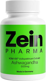 ZeinPharma Ashwagandha Extrakt 500 mg Kapseln 120 Stück vegan bio glutenfrei – Bild 1 von 2