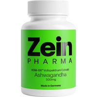 Produktbild von ZeinPharma Ashwagandha Extrakt 500 mg Kapseln 120 Stück vegan bio glutenfrei