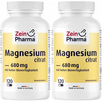 Produktbild von ZeinPharma Magnesium Citrat Kapseln vegetarisch 120 Stück