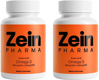 ZeinPharma Omega 3 Fischöl Kapseln 500 mg vegetarisch und glutenfrei – Bild 1 von 3