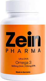ZeinPharma Omega 3 Ultra DHA mit 500 mg DHA und 105 mg EPA, 120 Kapseln, für Schwangere und Stillende – Bild 1 von 1