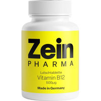 Produktbild von ZeinPharma Vitamin B12 500 µg Methylcobalamin Lutschtabletten 60 Stück vegan vegetarisch