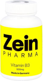 ZeinPharma Vitamin B3 Forte Niacin 500 mg Kapseln 90 Stück vegan glutenfrei laktosefrei – Bild 1 von 1