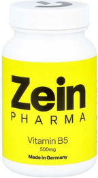 ZeinPharma Vitamin B5 Pantothensäure 500 mg Kapseln 120 Stück vegan glutenfrei laktosefrei – Bild 1 von 1
