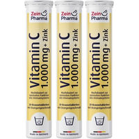 Produktbild von ZeinPharma Vitamin C 1000 mg mit Zink Brausetabletten