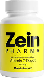 ZeinPharma Vitamin C 400 mg mit Citrus Bioflavonoiden Depot Effekt Kapseln 120 Stück – Bild 1 von 2