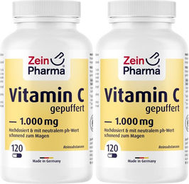 ZeinPharma Vitamin C gepuffert 1000 mg Calciumascorbat Kapseln 120 Stück – Bild 1 von 1