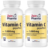 Produktbild von ZeinPharma Vitamin C gepuffert 1000 mg Calciumascorbat Kapseln 120 Stück