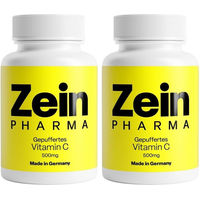 Produktbild von ZeinPharma Vitamin C Kapseln 500 mg Calciumascorbat gepuffert 180 Kapseln glutenfrei und laktosefrei