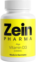 ZeinPharma Vitamin D3 2000 I.E. Vegan Kapseln 120 Stück – Bild 1 von 2