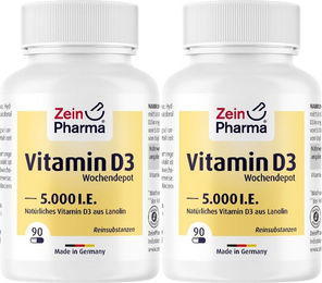 ZeinPharma Vitamin D3 Kapseln 5000 I.E. vegetarisch – Bild 1 von 1