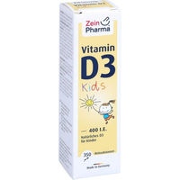 Produktbild von ZeinPharma Vitamin D3 Tropfen 400 I.E. für Kinder vegetarisch 10 ml