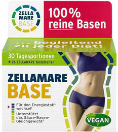 Zellamare Base Mineralstoff-Komplex Pulver mit Magnesium und Kalium sowie Basenstreifen 30 Stück vegan – Bild 1 von 4