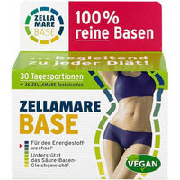 Produktbild von Zellamare Base Mineralstoff-Komplex Pulver mit Magnesium und Kalium sowie Basenstreifen 30 Stück vegan