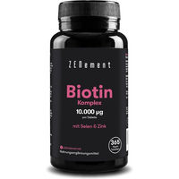 Produktbild von Zenement Biotin Komplex mit Zink und Selen Tabletten vegan glutenfrei laktosefrei 365 Stück
