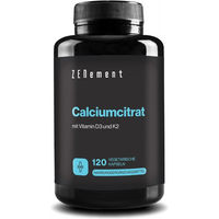 Produktbild von Zenement Calciumcitrat mit Vitamin D3 und K2 vegetarische Kapseln 120 Stück