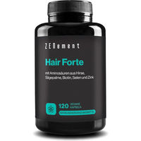 Produktbild von Zenement Hair Forte Kapseln mit Zink, Biotin und Selen vegan ohne Zusatzstoffe 120 Stück