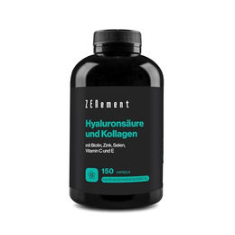 Zenement Kollagen und Hyaluronsäure mit Biotin, Zink, Selen, Vitamin C und E – 150 Kapseln – Bild 1 von 5