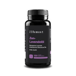 Zenement Lavendelöl Kapseln mit Bio Ätherischen Ölen aus Lavendel und Mandarine glutenfrei und laktosefrei 120 Kapseln – Bild 1 von 5