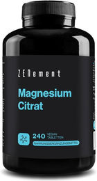 Zenement Magnesium Citrat Kapseln vegan glutenfrei laktosefrei für Sportler 240 Stück – Bild 1 von 2