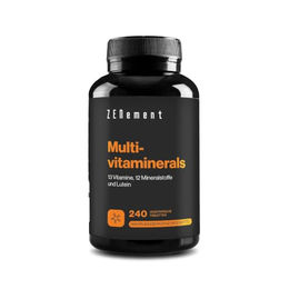 Zenement Multivitaminerals Tabletten mit 27 Vitaminen und Mineralstoffen sowie Lutein vegetarisch glutenfrei laktosefrei 240 Stück – Bild 1 von 6
