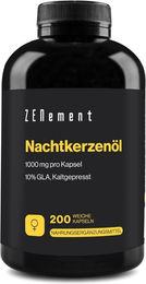 Zenement Nachtkerzenöl Softgel-Kapseln laktosefrei und glutenfrei ohne Zusatzstoffe – Bild 1 von 2