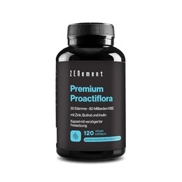Zenement Premium Proactiflora Probiotika Präbiotika und Postbiotika mit 30 Stämmen Vegan 120 Kapseln – Bild 1 von 6