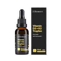Produktbild von Zenement Vitamin D3 + K2 Tropfen mit Lanolin für Kinder und Erwachsene 50 ml mit 1700 Tropfen