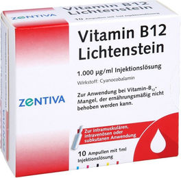 Zentiva Vitamin B12 1000 µg Ampullen 10 ml 10 Stück – Bild 1 von 2