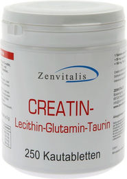 Zenvitalis Creatin Lecithin Glutamin Taurin Lutschtabletten Vegan 250 Stück – Bild 1 von 1